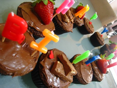 Nutella Brownie Cupcakes (Happy B'day)